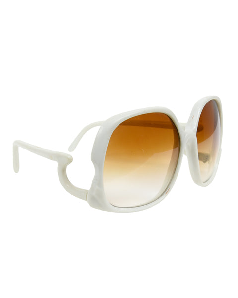 White vintage sunglasses