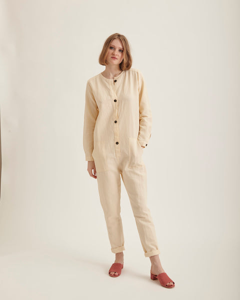 Benno jumpsuit in vanilla