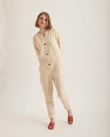 Benno jumpsuit in vanilla