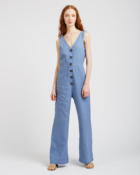 Alana Jumpsuit in soft blue