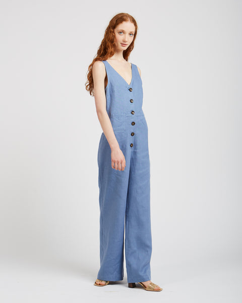Alana Jumpsuit in soft blue