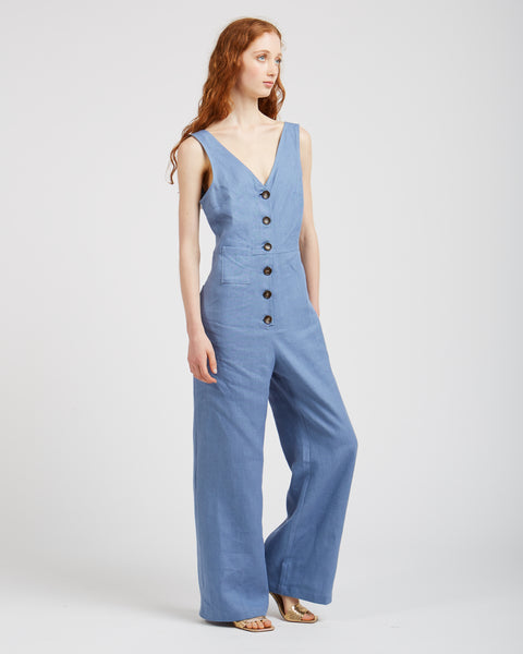 Alana Jumpsuit in soft blue