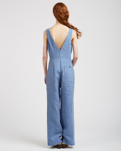 Alana Jumpsuit in soft blue