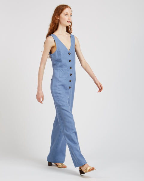 Alana Jumpsuit in soft blue
