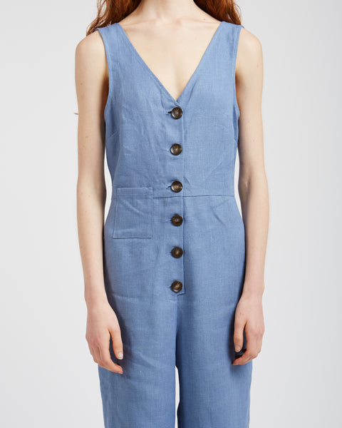 Alana Jumpsuit in soft blue