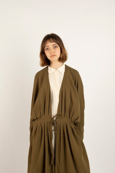 Zoe coat in kelp