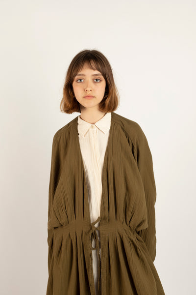 Zoe coat in kelp