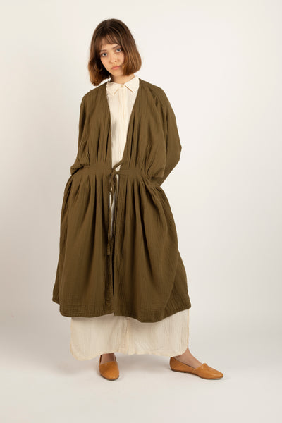 Zoe coat in kelp