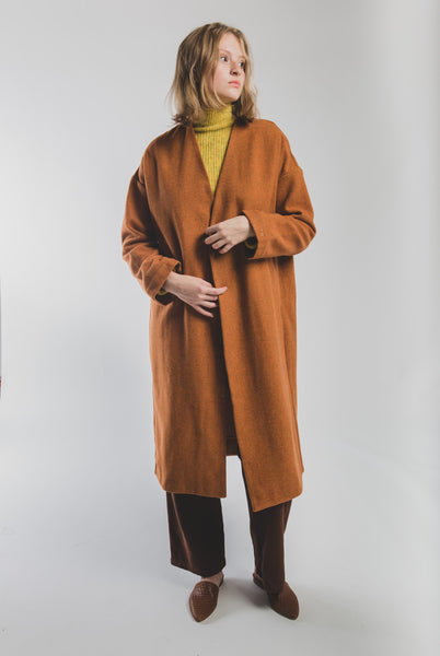 Julieta coat in Intense Orange