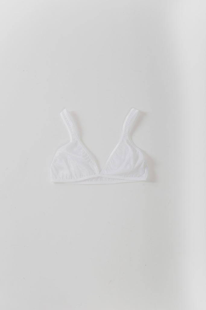 Minnessota Bra in white Fine Mesh