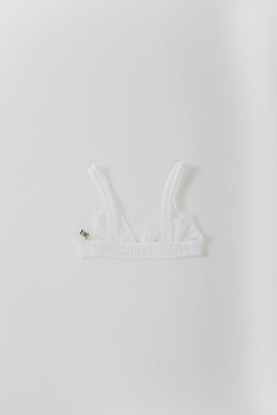 Minnessota Bra in white Fine Mesh