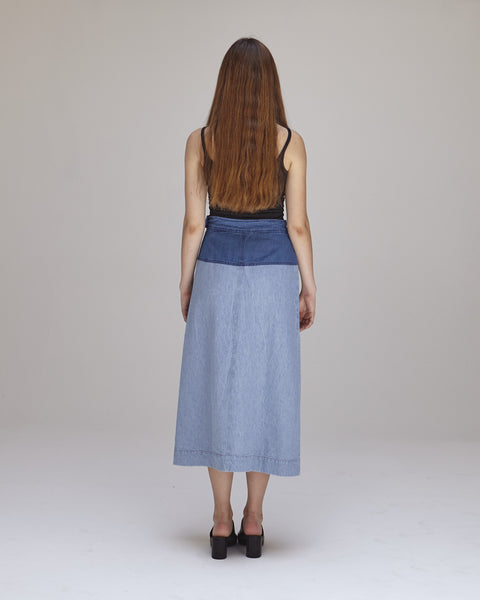 Georgia Skirt in Blue Combo - Founders & Followers - Caron Callahan - 3