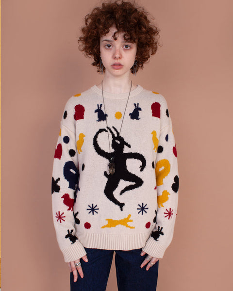 Multicolored Folk sweater