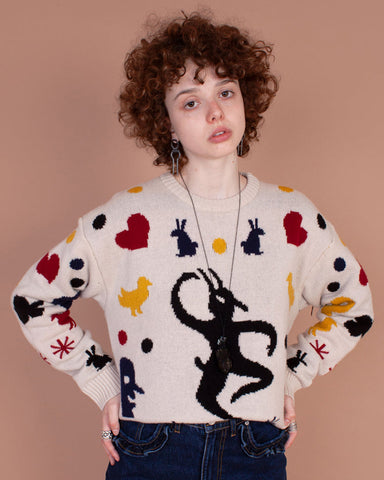 Multicolored Folk sweater