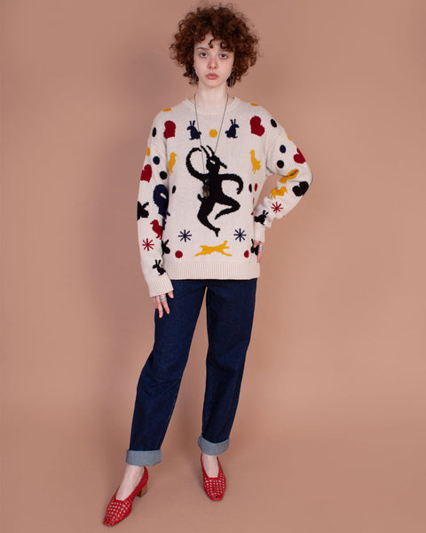 Multicolored Folk sweater