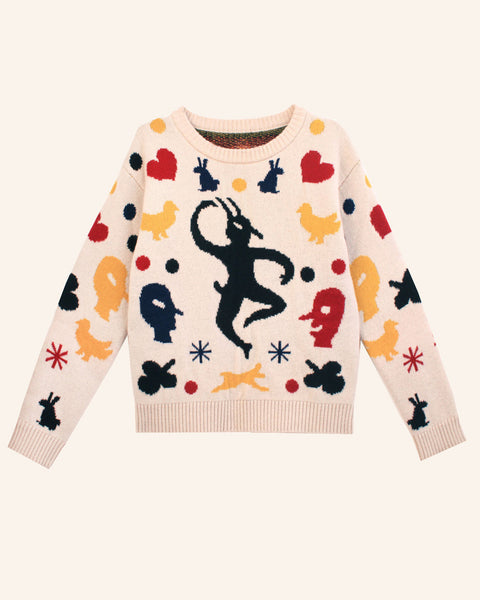 Multicolored Folk sweater