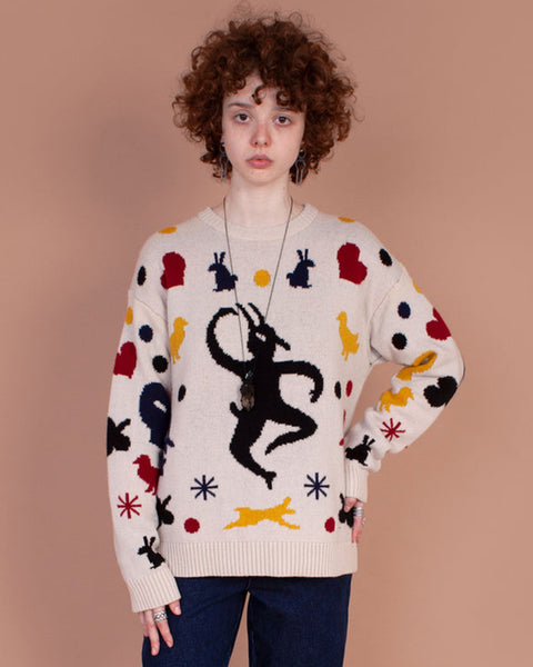 Multicolored Folk sweater