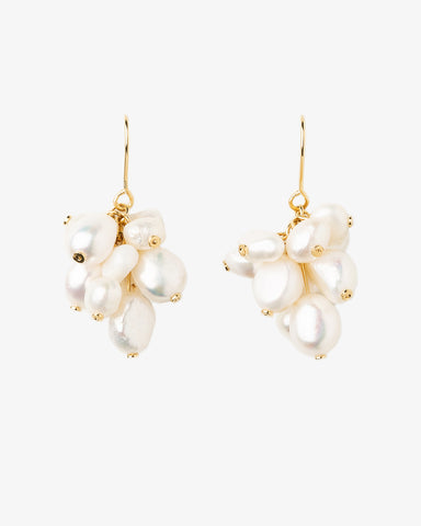 Guadalupe pearls cluster earrings