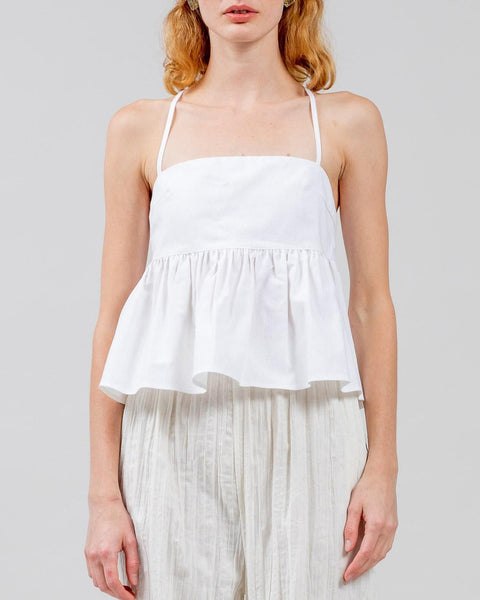 Imani cotton top in white