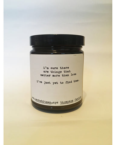 I am sure poem candle