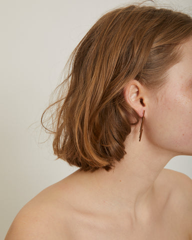 Jagged pin earrings