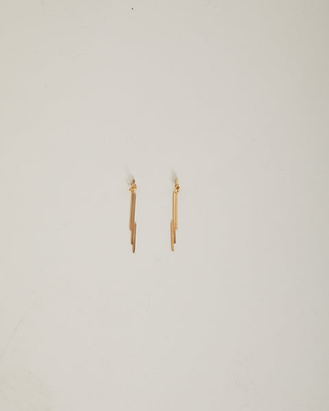 Jagged pin earrings