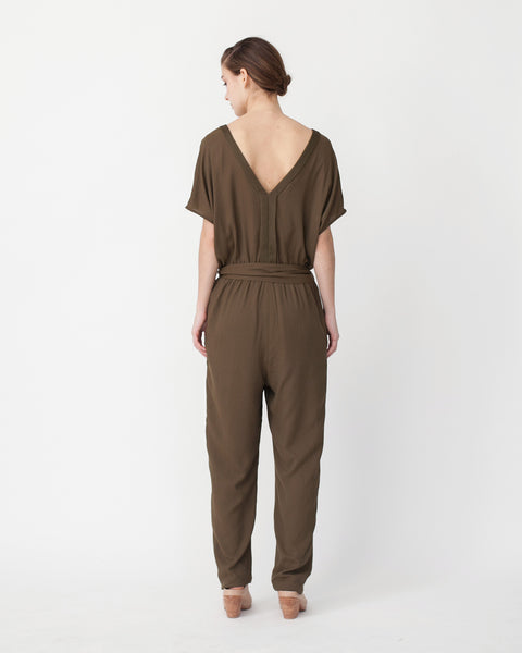 Mara Jumpsuit in Khaki - Founders & Followers - Sessun - 3