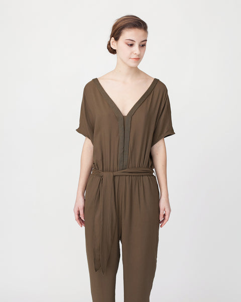 Mara Jumpsuit in Khaki - Founders & Followers - Sessun - 5