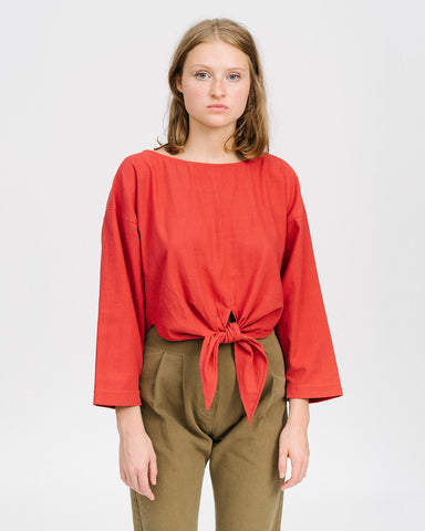 Gina shirt in cherry