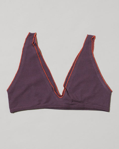 Pam bra in purple contrast