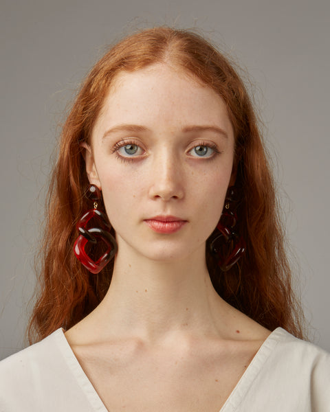 Tamara earrings in red