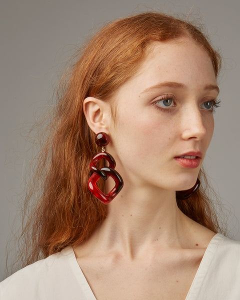 Tamara earrings in red