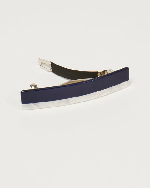 Lena striped barrette in blue