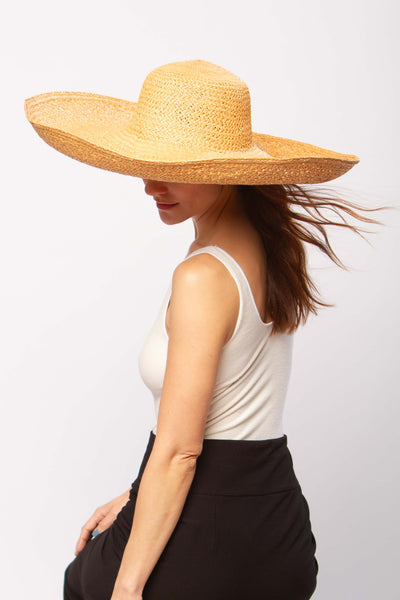 Menorca hat in brown tan