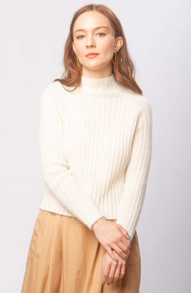 Isa alpaca rib knit top