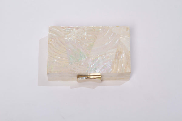 Abstract geometry abalone clutch