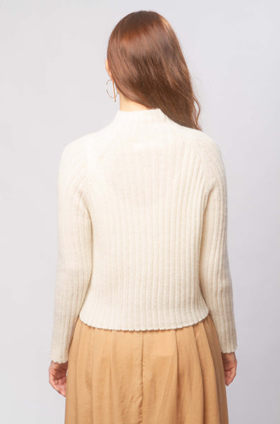 Isa alpaca rib knit top