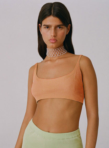 Waloma knit bra top