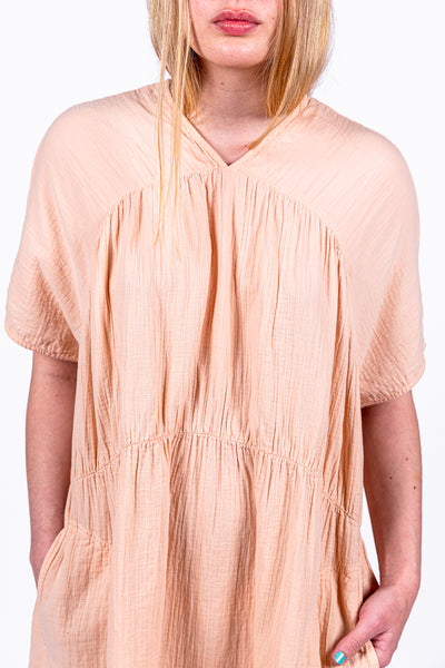 Lihue dress in tanning peach