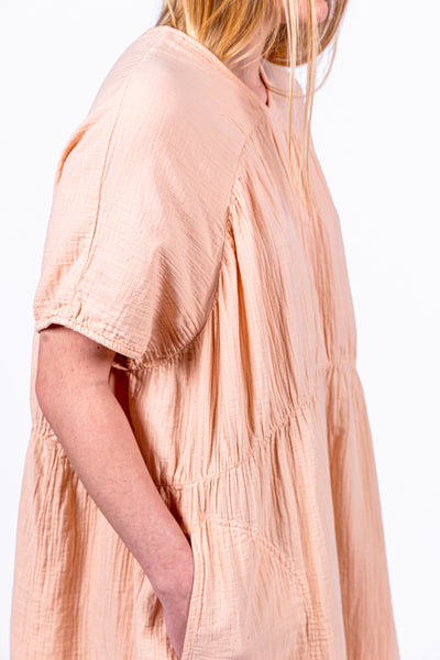 Lihue dress in tanning peach