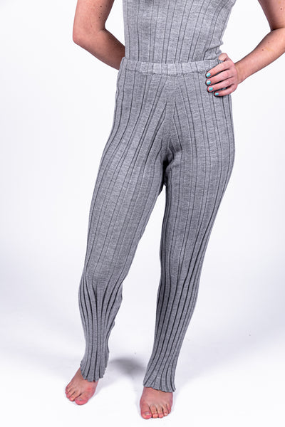 Adler merino wool pants in billow grey