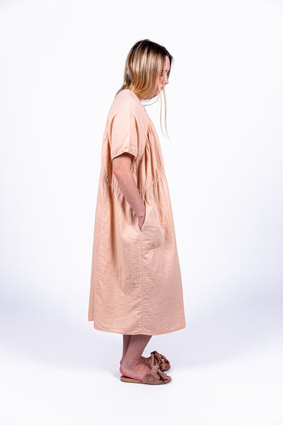 Lihue dress in tanning peach