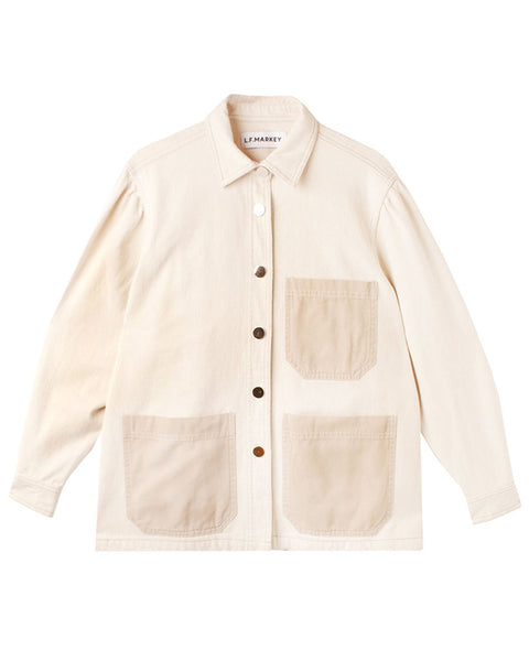 Chore cotton coat in Ivory