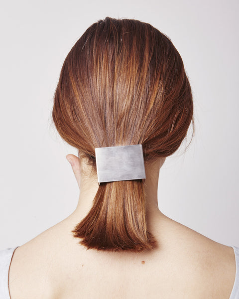 Barrette 042 in matte silver