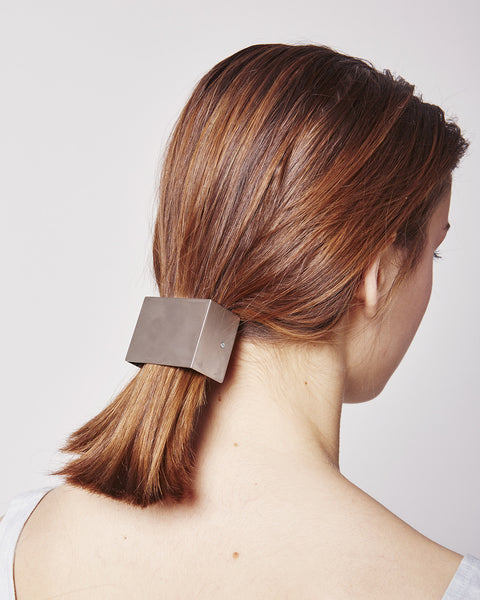 Barrette 042 in matte silver