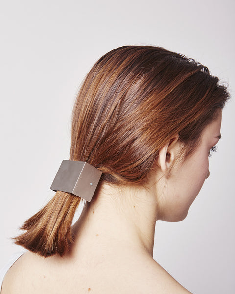 Barrette 042 in matte silver