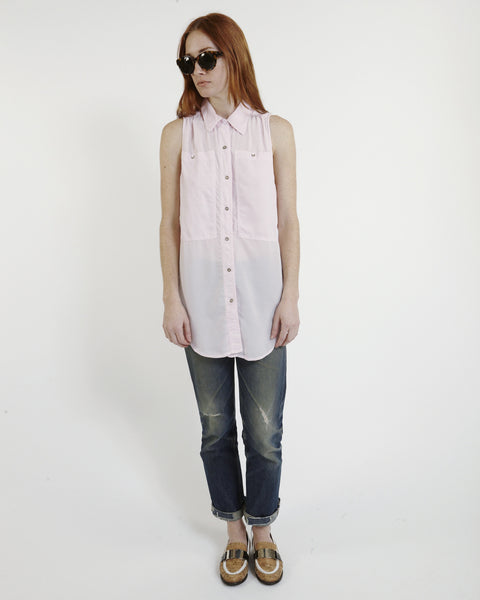 Oscar Silk Workshirt in Pink - Founders & Followers - LF Markey - 5