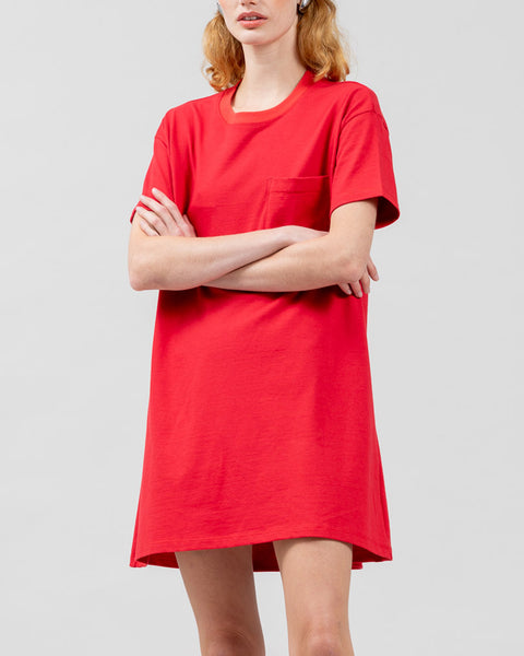 Moon Tee dress in red