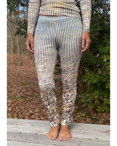 Nonna knit leggings in low tide print