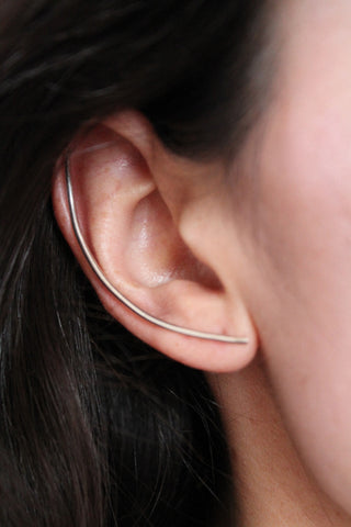 Silver XL Bar Earring - Founders & Followers - Lumo - 1